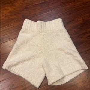 SKIMS High Waist Cream Women's Shorts